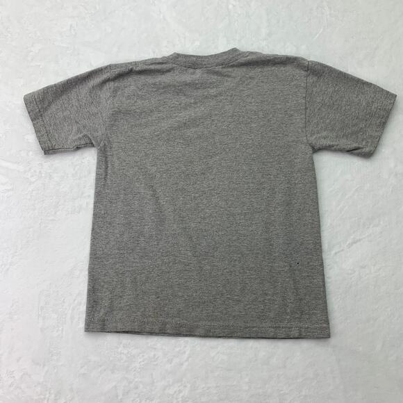 VTG Merch Kids Boys Large Grey Dinosaur TRex Tee Dino TShirt - Picture 3 of 7